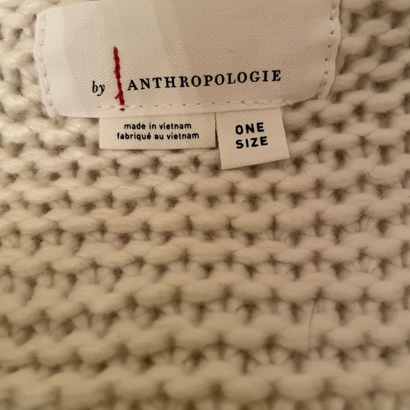 Beautiful Anthropologie Cream Tassel Cardigan One Size - Picture 9 of 11